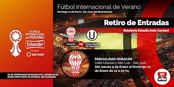 PARCIALIDAD HURACÁN - HURACÁN vs UNIVERSITARIO DE DEPORTES (PERÚ)