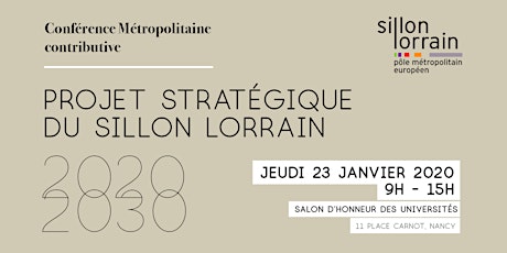 Image principale de Conférence métropolitaine du Sillon Lorrain - Projet stratégique 2020-2030
