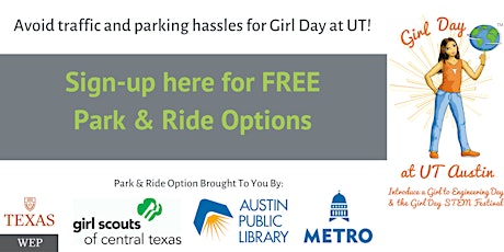 PARK & RIDE for FREE (2/22) | Girl Day at UT primary image