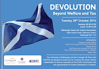 Devolution: Beyond Welfare and Tax primary image