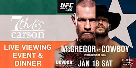 UFC 246 McGregor vs. Cowboy Live Viewing Event at 7th & Carson primary image