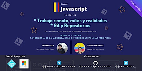 Meetup #2 Comunidad Javascript Ecuador primary image