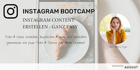 Hauptbild für Instagram Bootcamp 3 - Instagram Content erstellen made easy
