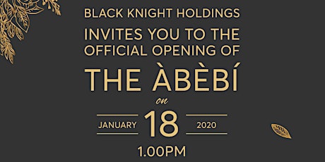 Official opening of The Àbèbí primary image