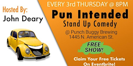 Pun Intended Stand Up Comedy @ Punch Buggy Brewing primary image