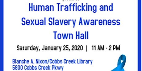 Image principale de Human Trafficking and Sexual Slavery Town Hall