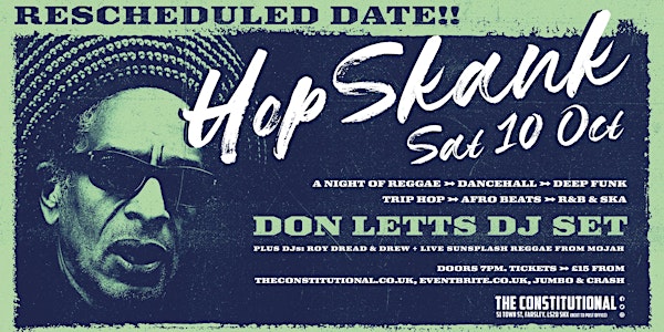 Hop Skank Oct - Don Letts DJ Set CANCELLED