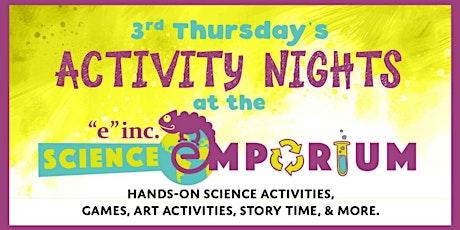 3rd Thursday at the "e" inc. Science Emporium: Crazy Catapults primary image
