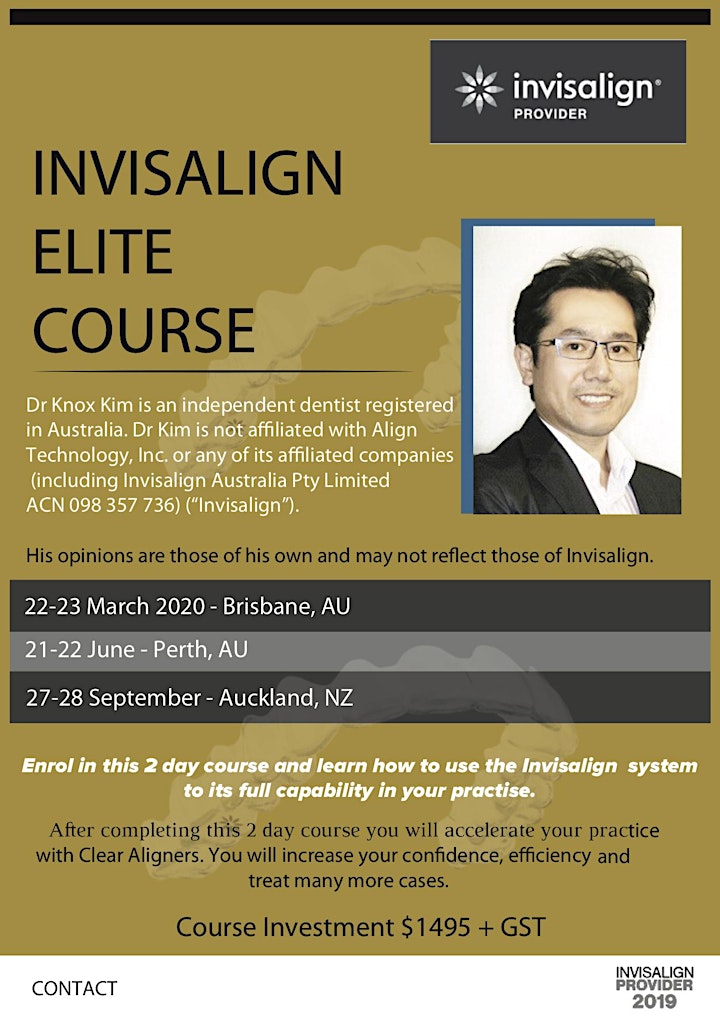 Invisalign Elite Course - Dr Knox Kim [Perth] image
