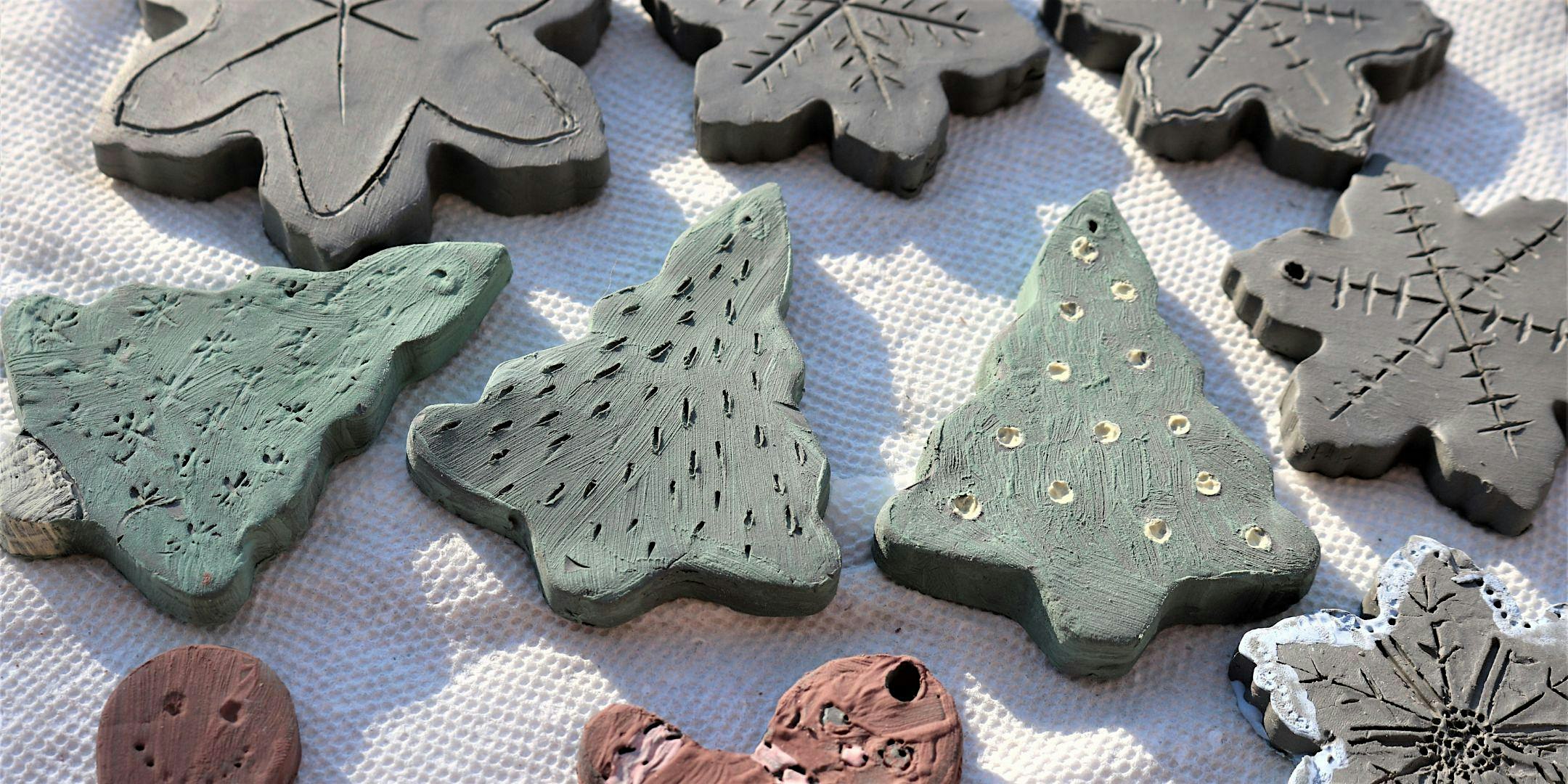 Clay Christmas Ornaments, All ages are Welcome, Kids and Adults