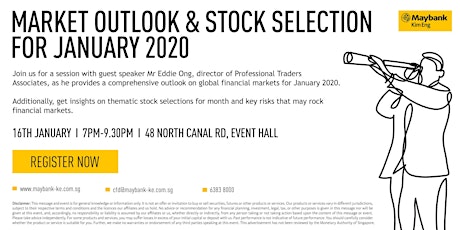 Market Outlook & Stock Selection for January 2020 primary image