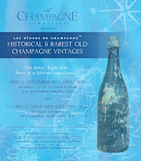 Historical & Rarest Old Champagne Vintages luncheon: Exclusive- 8 seats only primary image