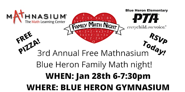 Blue Heron Family Math Night