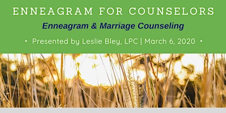 Enneagram & Marriage Counseling