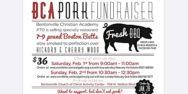 Pigskin Pig Out with BCA (Saturday February 1st)