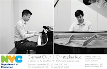 PS 142 Benefit Concert - Clement Chiun & Christopher Kuo primary image