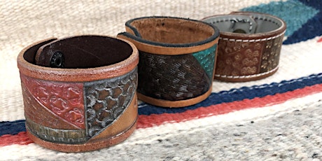 Couple Valentines Workshop - Leather Cuffs Stamping and Painting primary image