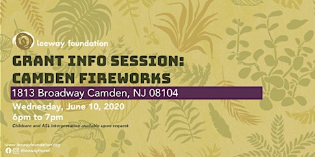 2020 Grant Info Session: Camden Fireworks primary image