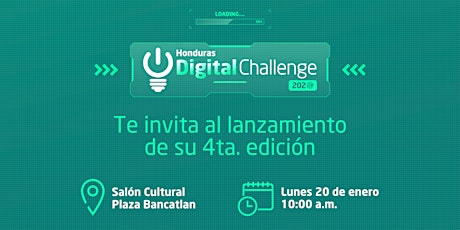 Imagen principal de Lanzamiento Honduras Digital Challenge 2020