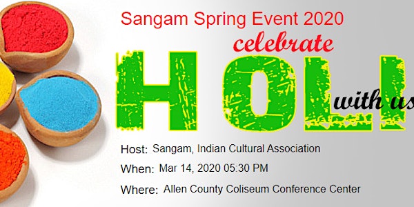 Sangam Spring Event 2020 - Cancelled