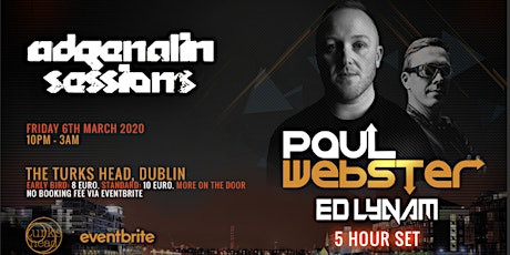 Immagine principale di Adrenalin Sessions Pres. Paul Webster & Ed Lynam (All Night Long) 