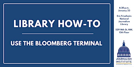 Library How-To: Use the Bloomberg Terminal primary image