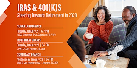 IRAs & 401(K)s: Steering Towards Retirement in 2020 -Northwest primary image