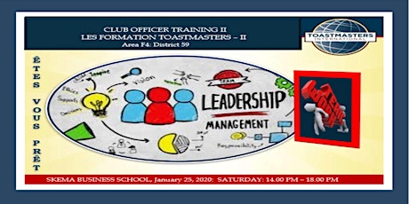 LES FORMATIONS TOASTMASTERS| CLUB OFFICER TRAINING primary image