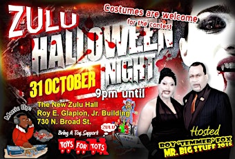 Zulu Halloween Costume Party primary image