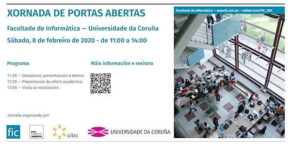Jornada de puertas abiertas 2020 - Facultade de Informática da Coruña