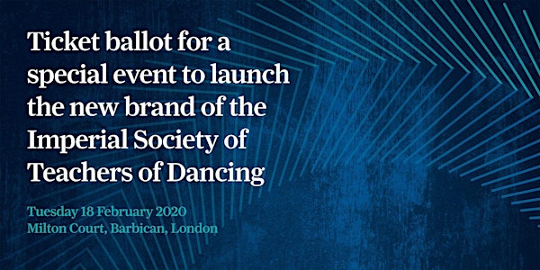 Ticket ballot for a special event to launch the new brand of the ISTD