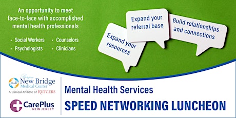 Imagem principal do evento Mental Health Services Speed Networking Luncheon