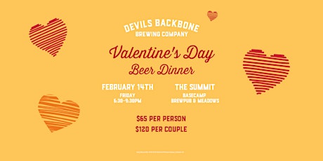 Image principale de Devils Backbone Valentine's Day Beer Dinner