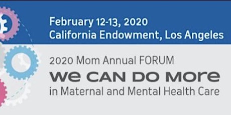 2020Mom Forum Webcast -We Can Do More in Maternal and Mental Health primary image