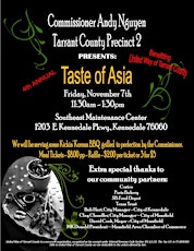 4th Annual Taste of Asia Luncheon Benefiting United Way of Tarrant County primary image