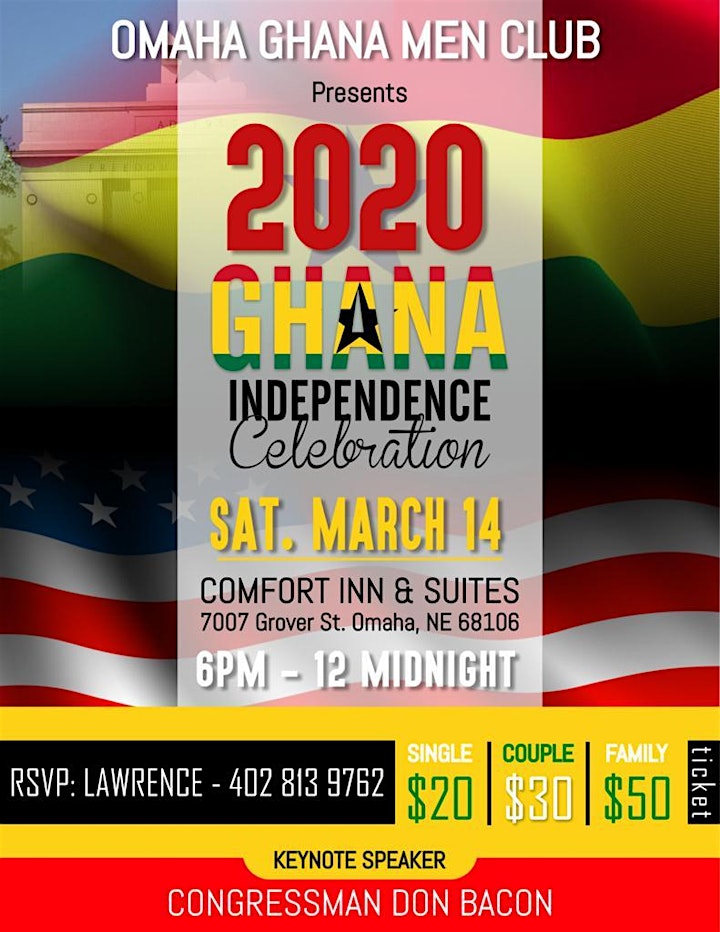 Ghana Independence Celebration Tickets Sat Mar 14 2020 At 6 00