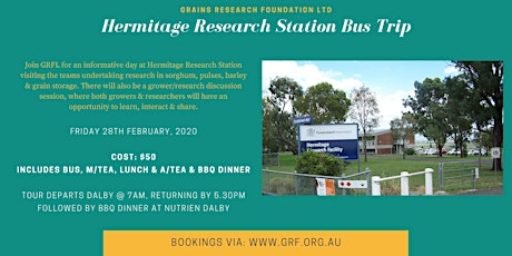 GRFL Hermitage Research Station Bus Trip primary image
