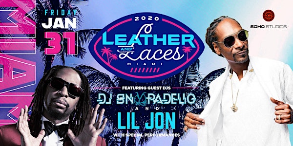 Snoop Dogg and Lil Jon host Leather and Laces Miami Big Game Party