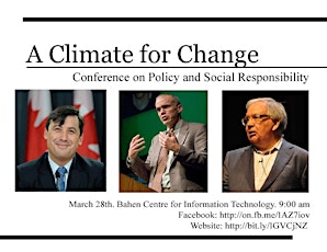 A Climate for Change: Conference on Policy and Social Responsibility 2014-2015 primary image