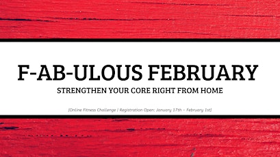 F-AB-ULOUS February - Online Fitness Challenge primary image