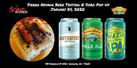 Sierra Nevada Beer Tasting @ Sobo Pop Up primary image