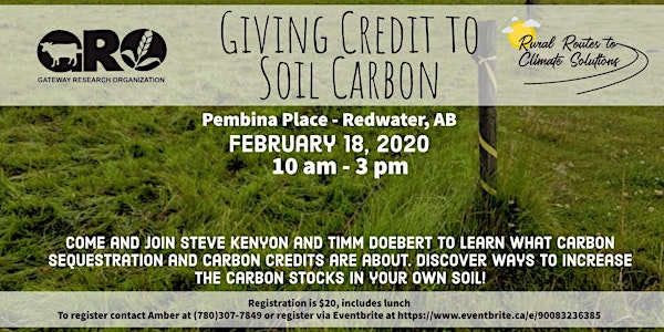 Giving Credit to Soil Carbon Workshop
