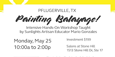 Image principale de Sunlights Balayage  Intensive Hands-On Workshop