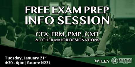 Wiley: Free Exam Prep Info Session primary image