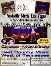 Legends of Country Music - Dinner Show primary image