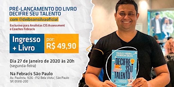 [SÃO PAULO/SP] Pré-lançamento do Livro Decifre Seu Talento - 27/01/2020