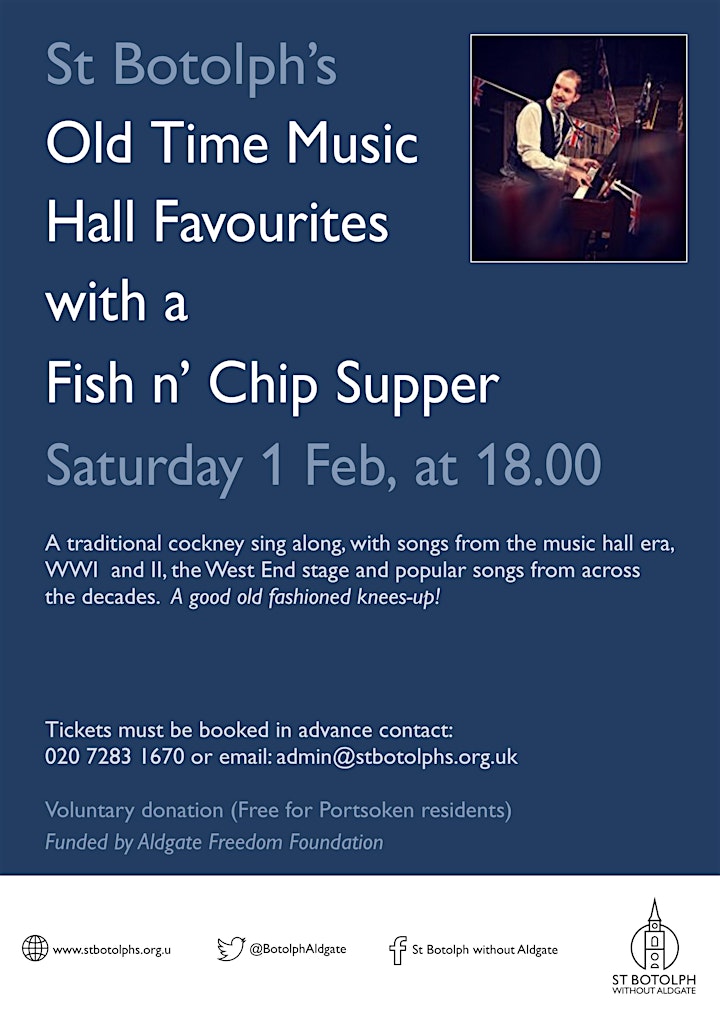 Old Time Music Hall Favourites with a Fish 'n' Chip Supper image