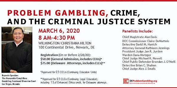 Problem Gambling, Crime and the Criminal Justice System