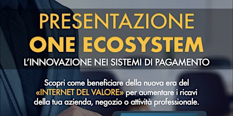Immagine principale di Presentazione ONE Ecosystem 
