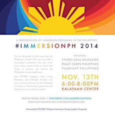 #ImmersionPH 2014 | Presenting Immersion Programs in the Philippines primary image